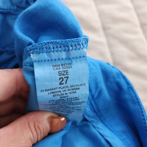 Anthropologie Level 99 Linen Blend SHorts - Picture 5 of 5